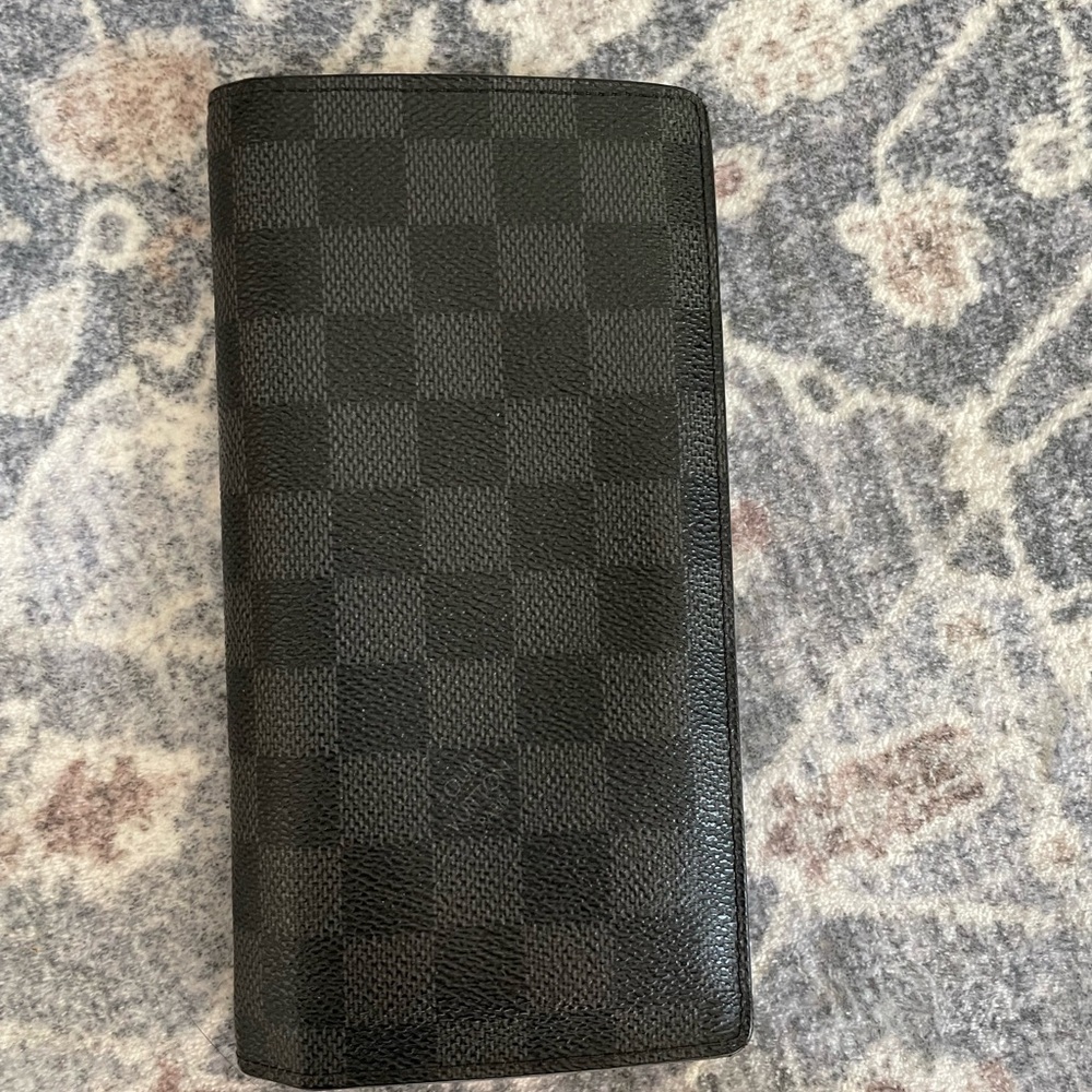 Louis Vuitton Black Checkered Card Holder